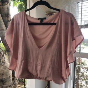 Forever 21: silky pink crop top